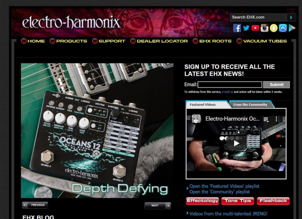 Electro Harmonix Oceans 12